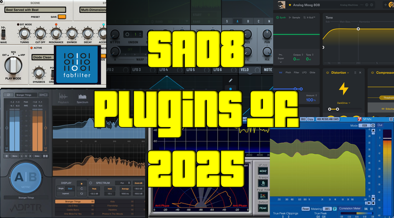 Our Top Audio Plugins - 2025 - Studio A08 go to plugs