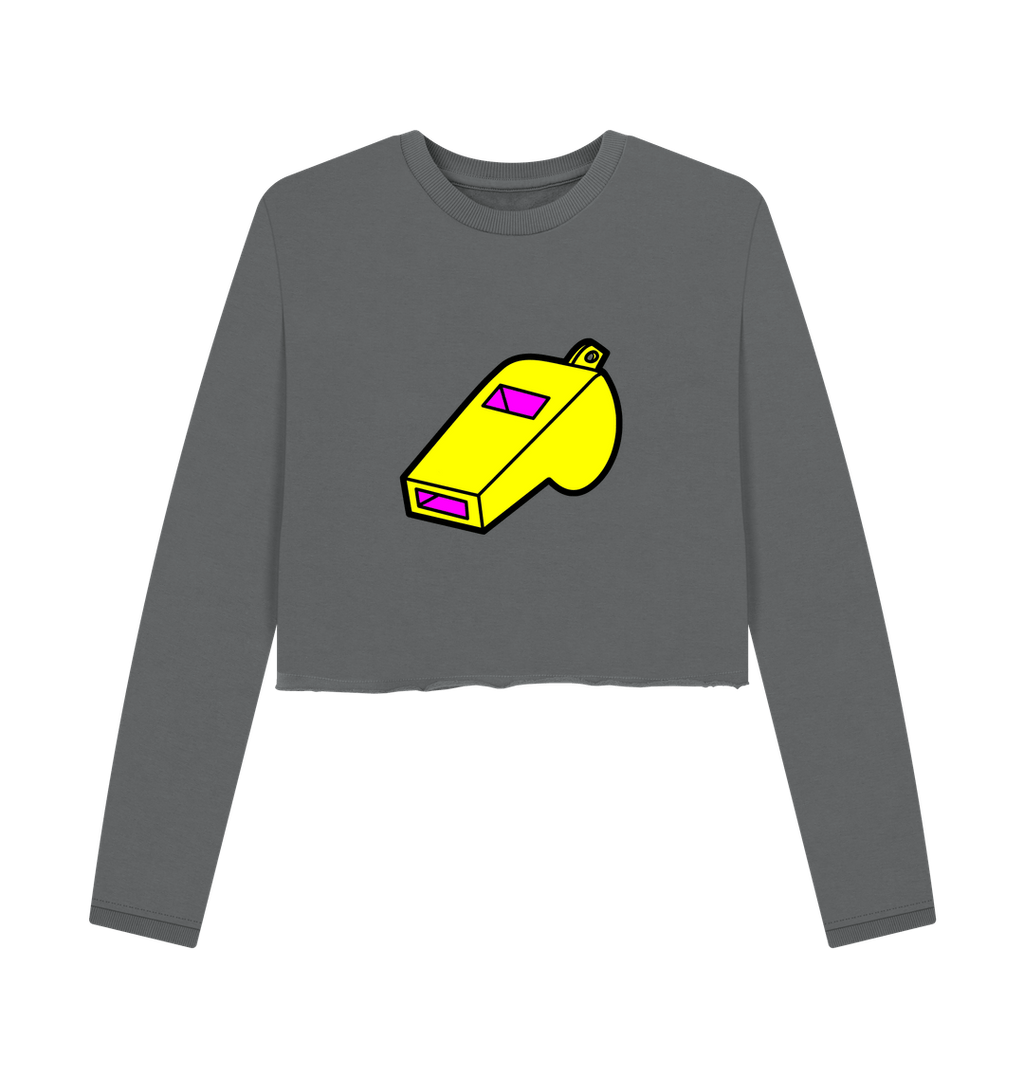 Slate Grey Printed Boxy Jumpers Front