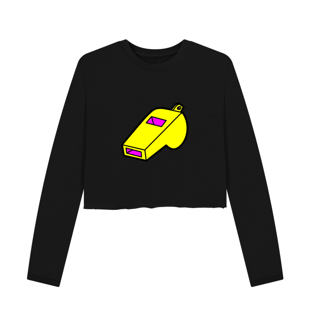 Black Printed Boxy Jumpers Front